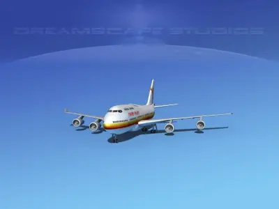 Boeing 747-400 Surinam Airways 3D model