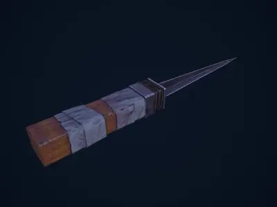 Knife - Shiv Low-poly 3D model