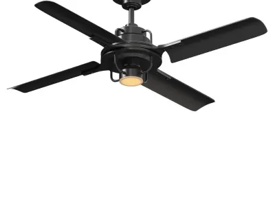 Peregrine Industrial Led Ceiling Fan PBR 3D model
