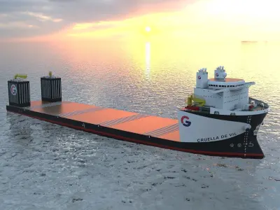 Cruella Heavy Lift Vessel  Low-poly 3D model
