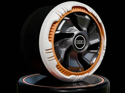 Audi rim wheel 3D model