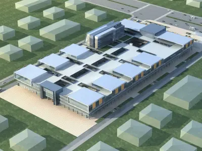 Commercial Building 3D model 89
