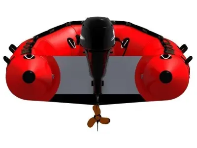 inflatable boat achilles 3D model