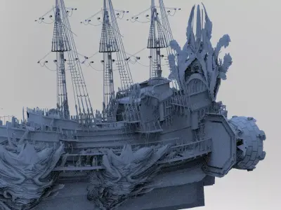 Dragon Kings Airship 3D model