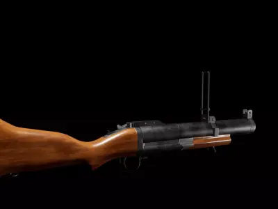 M79 Grenade launcher Low-poly 3D model purchase