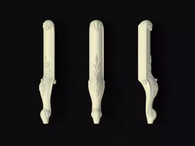 leg High quality 3d models for processing on a cnc machine 3D model