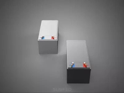 BATTERY DC VOLT POWER SUPPLY ENERGY STORAGE PACK ELECTRICAL CELL 3D model