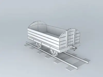 Eco Rail N/Gauge S-R Wagon Old Steam Days Free 3D model