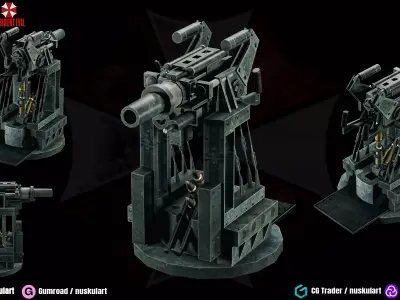 Rocket Launcher - 3D ASSET - Game Ready - 3D Art Low-poly 3D model