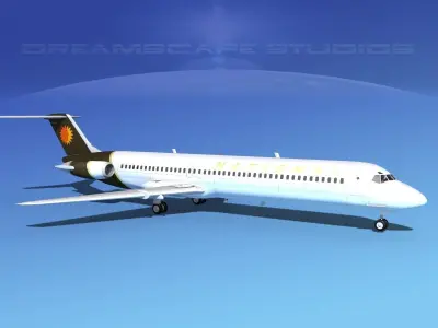 Douglas DC-9-50 National 3D model