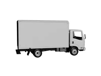 Generic Box Truck Versatile Cargo Distribution Vehicle 01 3D model