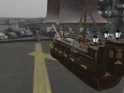  SAIL WARSHIP 3D model
