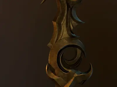 Sword Dune  Low-poly 3D model