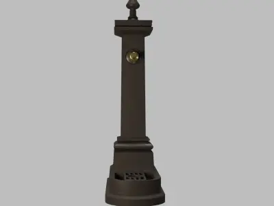 Old Fountain  Low-poly 3D model