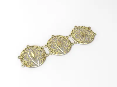 woman necklace part 22k c00008 3D print model