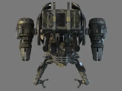 engineer loader drone Low-poly 3D model