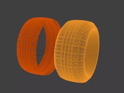 Street Tire Design Goodyear Inspired 3D model