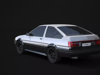 Toyota AE86 Trueno 3D model