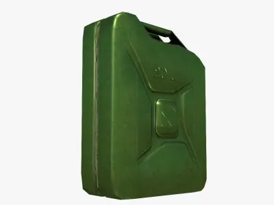 Jerrycan gas can Low-poly 3D model