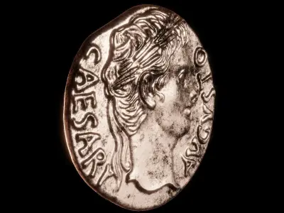 ancient rome coin-victory over Parthia 3D print model