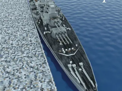 WarShip battleship 3D model
