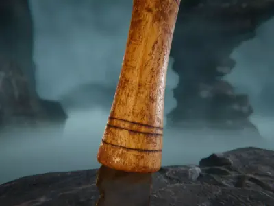 African Dagger Low-poly 3D model