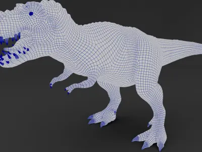 dinosaur Tyrannosaurus Rex 3d model Low-poly 3D model