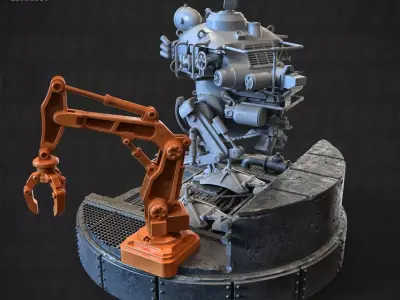 Chicken Panzer Recon Poseable Set 32mm 3D print model