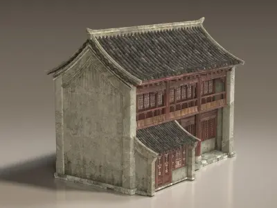 Ancient buildings Chinese ancient architecture 3D model purchase