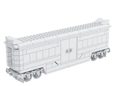 Lego Express Passenger Vagone 3D model