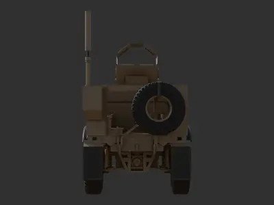 Oshkosh M-ATV 3D low poly model Low-poly 3D model