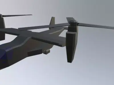 V22 Osprey  Low-poly 3D model