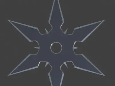 Shurikens- Low-Poly Low-poly 3D model