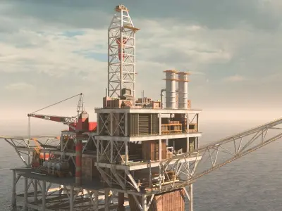 OilRig 3D model