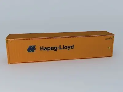 Hapag Lloyd Container 40 Free 3D model