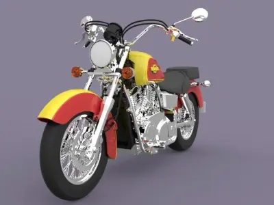Motorcycle harley davidson Free 3D model