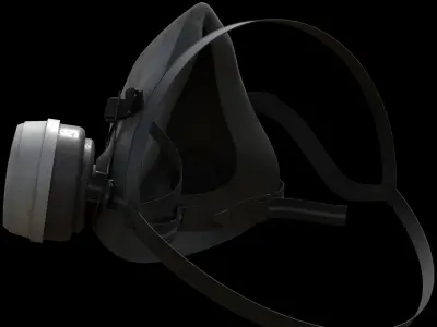 Respirator gas mask 3D model