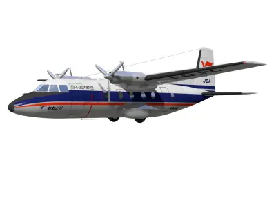 Nord-Aviation Nord 262 fregate 3D model purchase