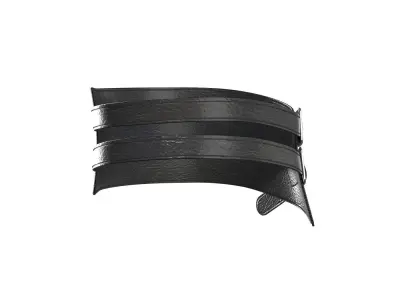 2 Lines Leather Belt 3D model