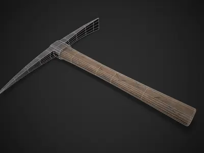 Pickaxe Low-poly 3D model