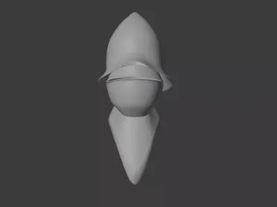 Helmet with mask 3D model