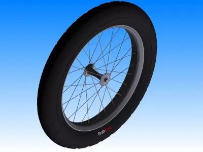 Scooter wheel Free 3D model