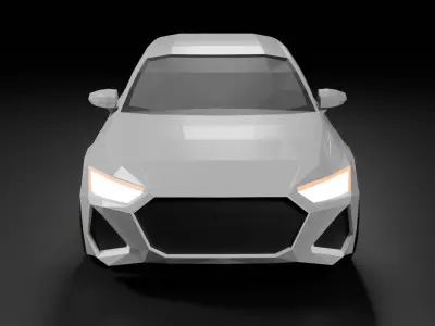 Audi RS6 lowpoly Low-poly 3D model