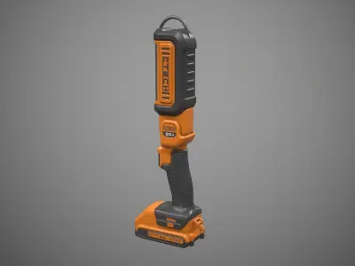 Portable Area Light Low-poly 3D model