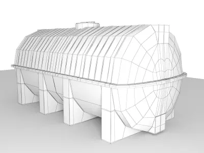 Water tank 3D model get