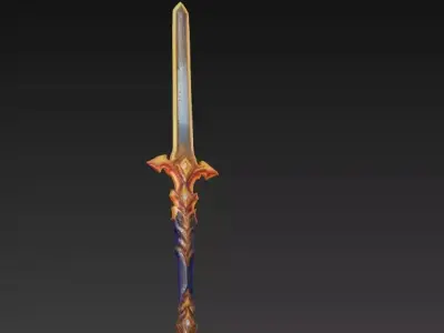 Celestial Blades - Ornamental Fantasy Sword Collection 3D Model Pack
