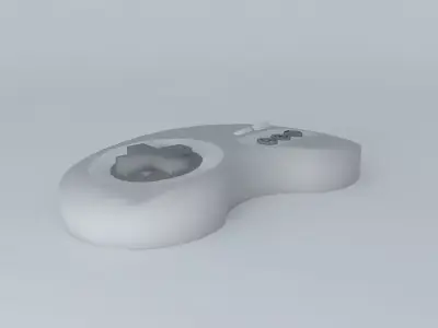controle de Mega Drive III mega drive control Free 3D model