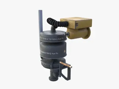 Bunker Air-Filter WWII Low-poly 3D model