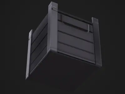 Metal Container - Low Poly Game Ready Low-poly 3D model