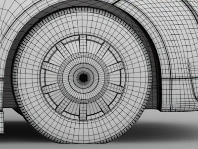 Tesla Semi 2020 wheel 3D model